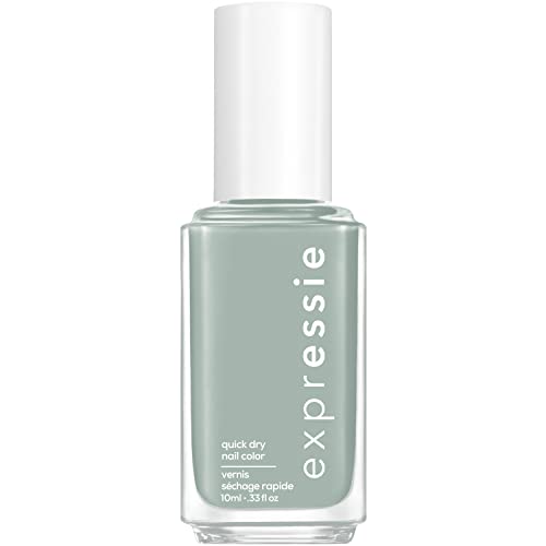 essie expressie Quick-Dry Nail Polish - 8-Free Vegan Formula, Soft Grey, Fast Drying - 0.33oz