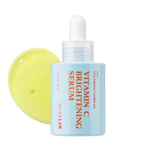 [SKIN&LAB] Vitamin C Face Serum - Brightens Skin Tone, Hydrates & Firms - 1.01 fl oz