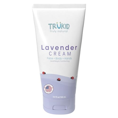 TruKid Lavender Moisturizer - Hydrates Sensitive Skin, All Natural Ingredients - 3.4oz