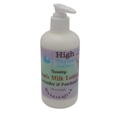 All-Natural Goat's Milk Body Lotion - Intense Hydration, Lavender & Patchouli - 8oz