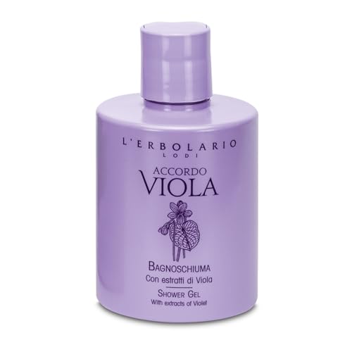 LErbolario Shower Gel - Nourishing Violet Extracts, Floral Powdery Scent - 10.1oz, Cruelty-Free