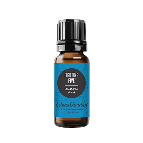 Edens Garden Fighting Five Essential Oil Blend - Wellness Support, 100% Pure, 10ml