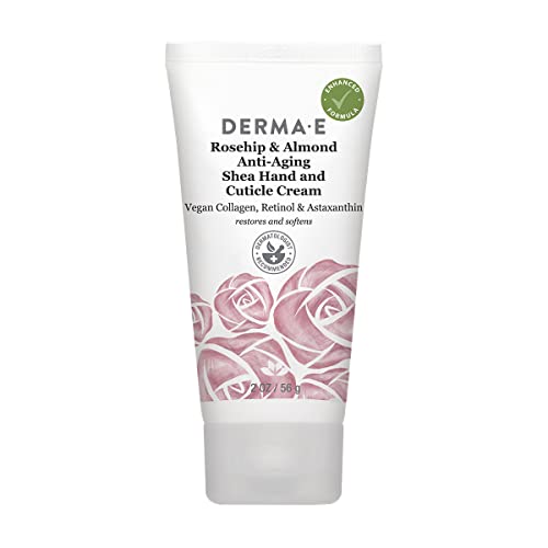 Derma E Hand Lotion - Anti-Aging Moisturizer with Vegan Collagen & Retinol - 2 oz