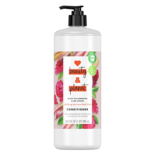 Love Beauty And Planet Conditioner - Detox & Nourish for Soft, Shiny Hair, Vegan, 32 Fl Oz