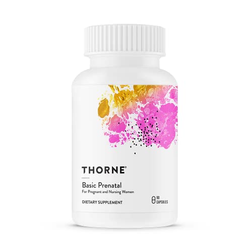 THORNE Basic Prenatal - Essential Nutrients for Mom & Baby, Includes Choline - 90 Capsules