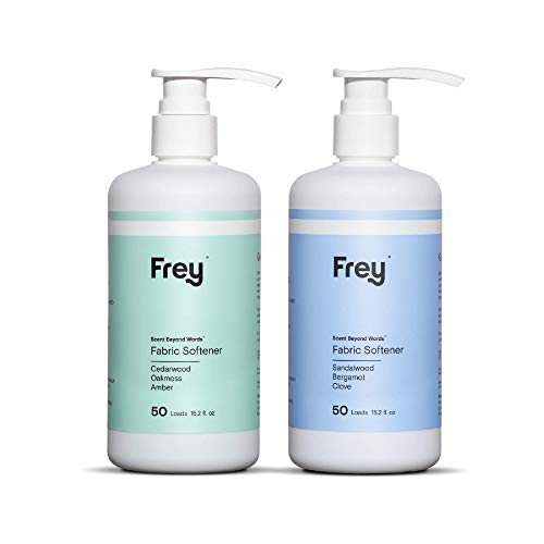 FREY Fabric Softener & Conditioner - Luxurious Softness, Cedarwood & Sandalwood - 50 Loads