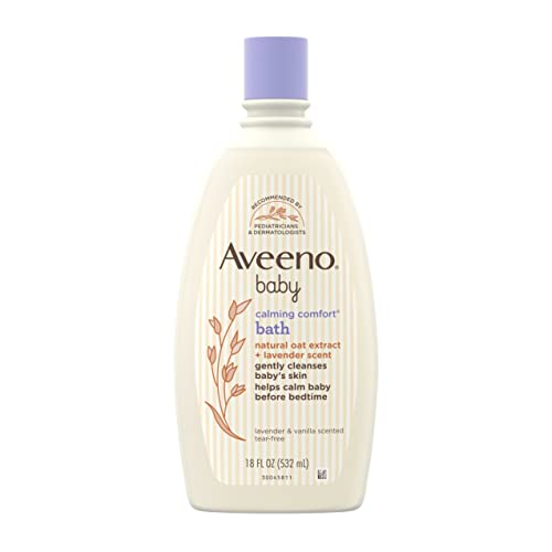 AVEENO BABY Body Wash - Soothing Lavender & Vanilla, Hypoallergenic & Tear-Free - 18fl oz