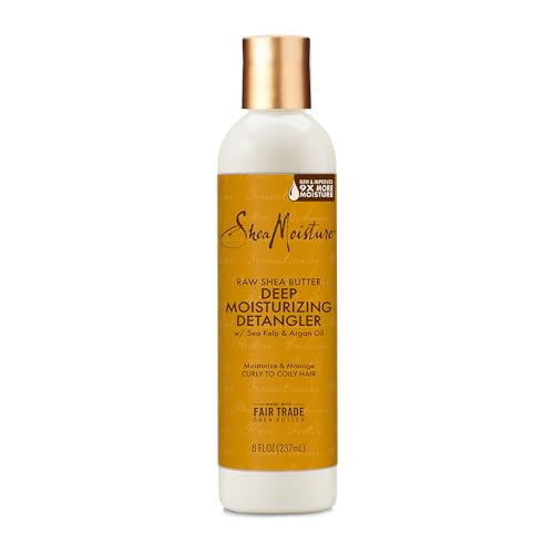 SheaMoisture Hair Detangler - Deep Moisture for Dry, Damaged Hair, Raw Shea Butter & Argan Oil - 8oz