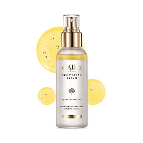 d'Alba Face Serum - Radiant Glow, Vegan & Hypoallergenic, Lightweight Moisturizer - 3.38 fl oz