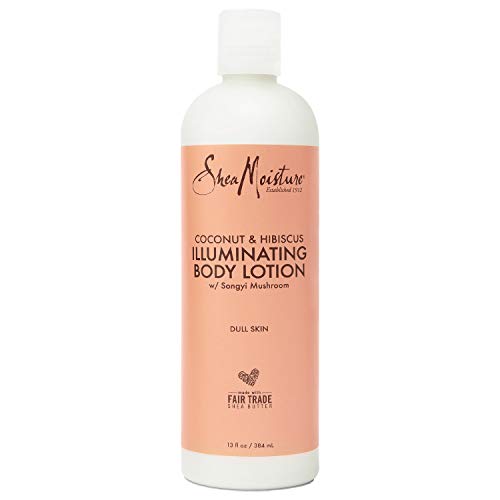 SheaMoisture Body Lotion - Hydrating Coconut & Hibiscus for Radiant Skin - 13 Fl Oz