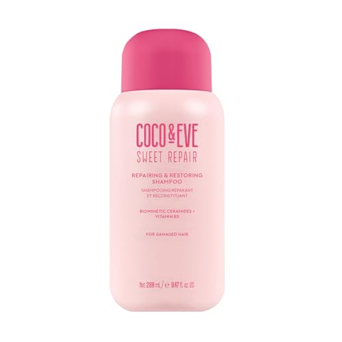 Coco & Eve Repairing Shampoo - Strengthens and Hydrates, Vegan, 100% Cruelty-Free - 9.47 Fl Oz