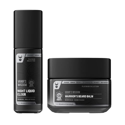 The Beard Struggle Warrior’s Beard Balm & Elixir - Moisturizes, Promotes Healthy Growth - 2pc