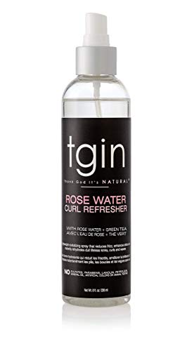 tgin Rose Water Curl Refresher - Revives Dry Curls, Moisturizes Scalp - 8 Oz