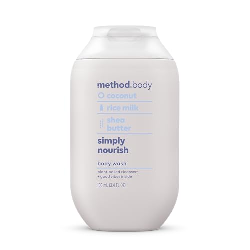 Method Body Wash - Nourishing Coconut & Shea Butter, Plant-Based Formula - 3.4oz Travel Size