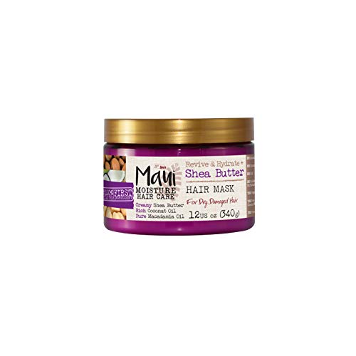 Maui Moisture Shea Butter Hair Mask - Strengthens & Moisturizes Dry Hair - 340g