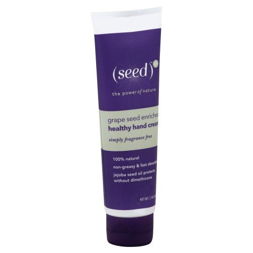 Seed Hand Cream - Grape Seed & Jojoba Oil, Non-Greasy, Fast Absorbing - 3.5oz