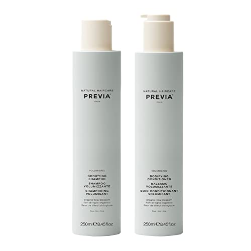 Previa Hair Care Set - Volume Boosting Treatment for Fine Hair, Vegan & Natural Ingredients - 8.45oz