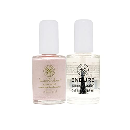 Honeybee Gardens Nail Polish Set - Long-Lasting, Non-Toxic, Vegan - Fairy Dust, 2pcs