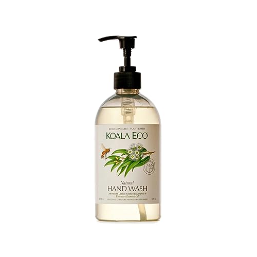 Koala Eco Natural Hand Wash - Plant-Based, Biodegradable, Eucalyptus & Rosemary - 24oz