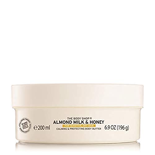 The Body Shop Almond Milk Body Butter - Nourishing for Dry Skin, Vegan - 6.75 Oz