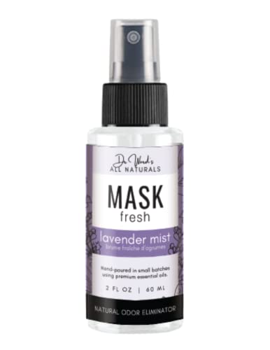 Mask Fresh Mist Fabric Deodorizer - Natural Odor Eliminator, Lavender & Eucalyptus - 2oz