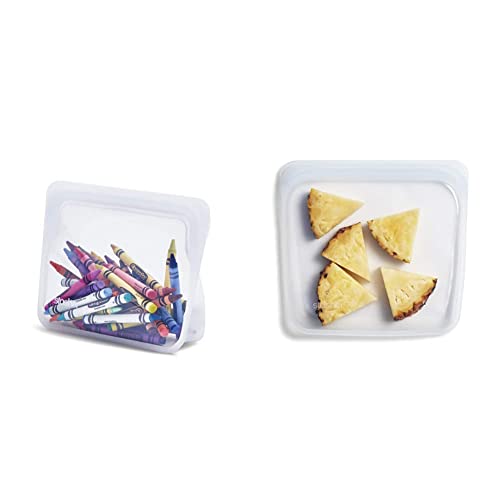 Stasher Silicone Storage Bag Set Keep Food Fresh, BPA-Free, Dishwash