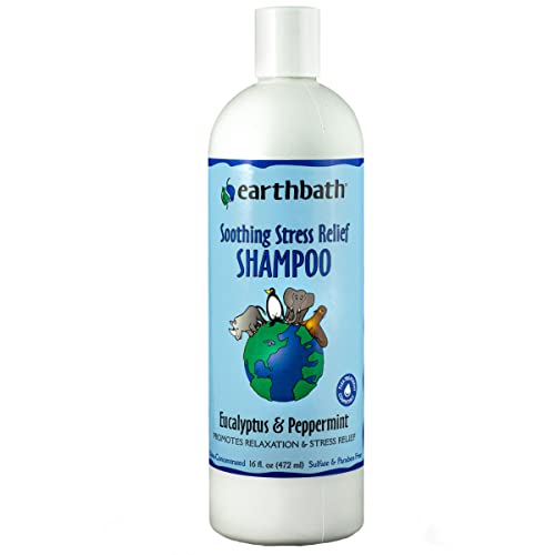 earthbath Dog Shampoo - Eucalyptus & Peppermint for Stress Relief, Natural Ingredients - 16oz