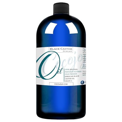 Dr Joe Lab Jamaican Black Castor Oil - Moisturizes Skin & Hair, Cold Pressed, 100% Pure - 32oz