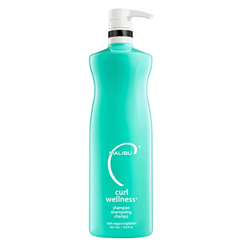 Malibu C Curl Wellness Conditioner - Anti-Frizz, Vegan & Color Safe for Textured Hair - 33.8oz