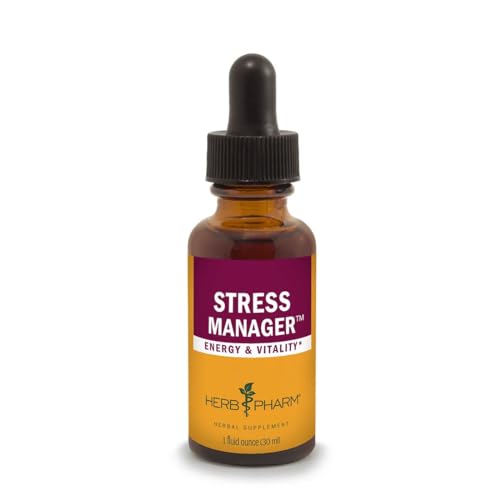 Herb Pharm Herbal Supplement - Adaptogenic Stress Support with Rhodiola & Reishi - 1 Oz