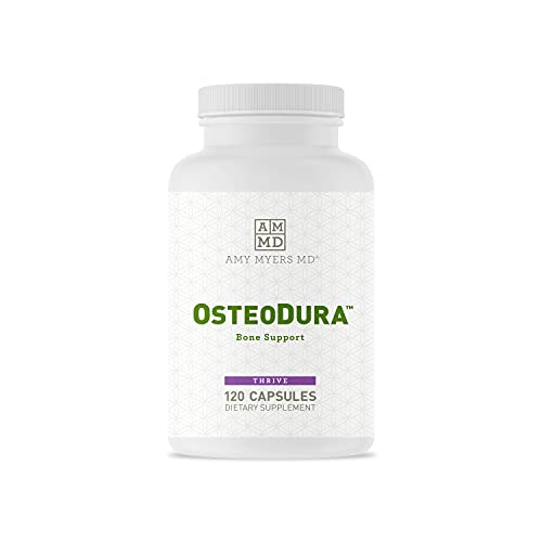Amy Myers MD OsteoDura - Supports Bone Growth & Flexibility, Calcium & Sea Minerals - 120 Capsules