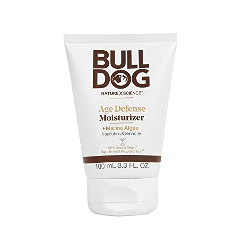 BULLDOG Men's Grooming Face Moisturizer - Age Defense with Antioxidant Complex - 3.3 oz