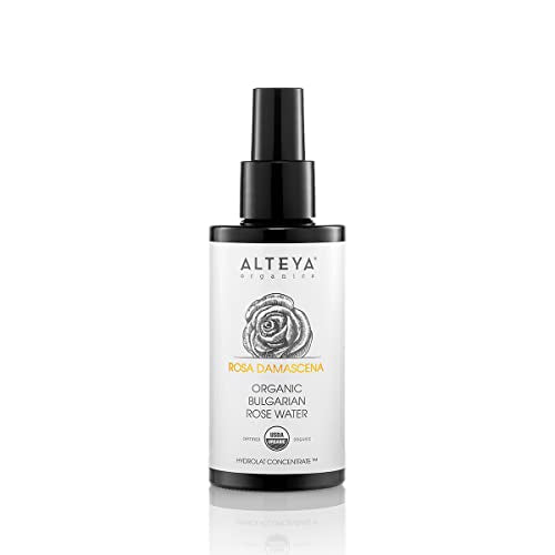 Alteya Organics Face Toner - USDA Organic, Hydrating Bulgarian Rose Water - 3.4 Fl Oz