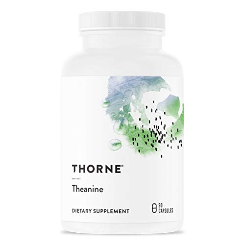 THORNE Theanine Dietary Supplement - Supports Relaxation & Focus, 200mg L-Theanine - 90 Capsules