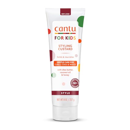 Cantu Kids Hair Care Set - Nourishing Custard for Textured Hair, Lasting Hold - 8 fl oz