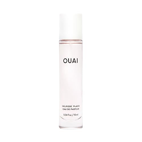 OUAI Melrose Place Eau de Parfum - Fresh Floral Notes of Champagne & Rose - Travel Size 0.34 Oz