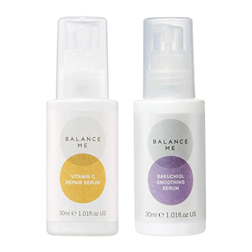 Balance Me Face Serum - Vitamin C Hydration & Bakuchiol Radiance - Vegan, 24/7 Protection