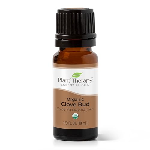 Plant Therapy Organic Clove Bud Essential Oil - 100% Pure, USDA Certified, 10mL