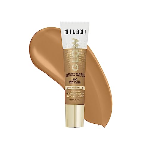 Milani Glow Hydrating Skin Tint - Sheer Coverage, Moisturizing Squalane & Coconut Water - 1.7oz