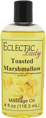 Toasted Marshmallow Massage Oil - Hydrating Blend with Sweet Almond & Jojoba, 4oz