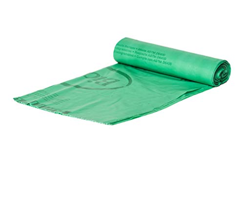 BioBag Compost Bag Liners - 100% Certified Compostable, Extra Strong, 33 Gallon, 120 Count