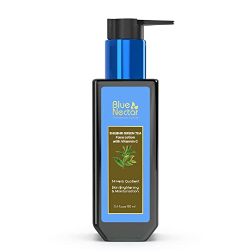 Blue Nectar Face Moisturizer - Hydrating with Vitamin C, Hyaluronic Acid & 14 Ayurvedic Herbs - 50ml