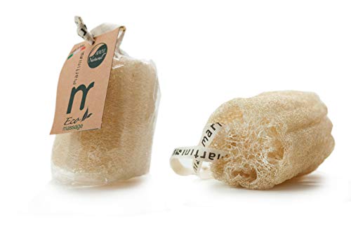 Martini SPA Natural Egyptian Loofah - Gentle Exfoliation, Dermatologically Tested - 2 Units