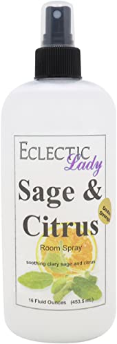 Sage And Citrus Fragrant Room Spray - Double Strength Odor Eliminator, Paraben & Dye Free - 16oz