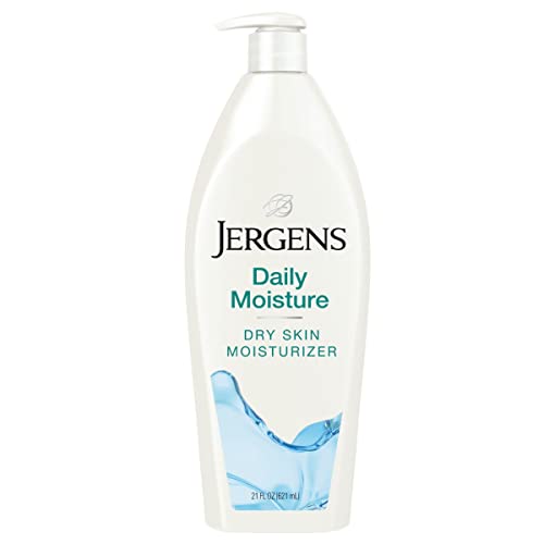 Jergens Daily Moisture Body Lotion - 24-Hour Hydration, Restores Skin Luminosity - 21oz