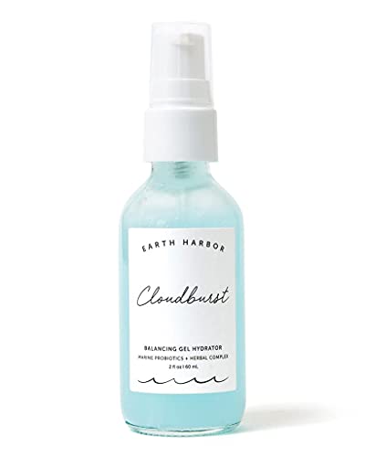 Earth Harbor Cloudburst Gel Moisturizer - Hydrates & Balances Skin, Vegan, 2oz