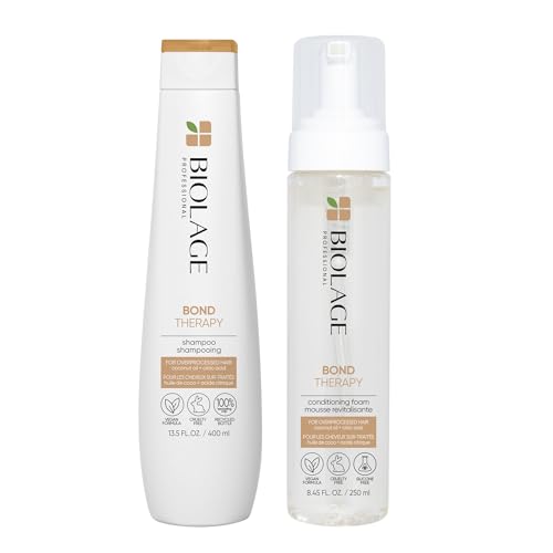 Biolage Bond Therapy Shampoo & Conditioner Set - Strengthens, Reduces Breakage, Vegan - 8.5oz