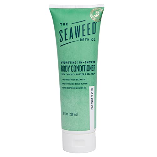 The Seaweed Bath Co. Body Lotion - Hydrating In-Shower Conditioner, Vegan, 8oz, Coconut Water