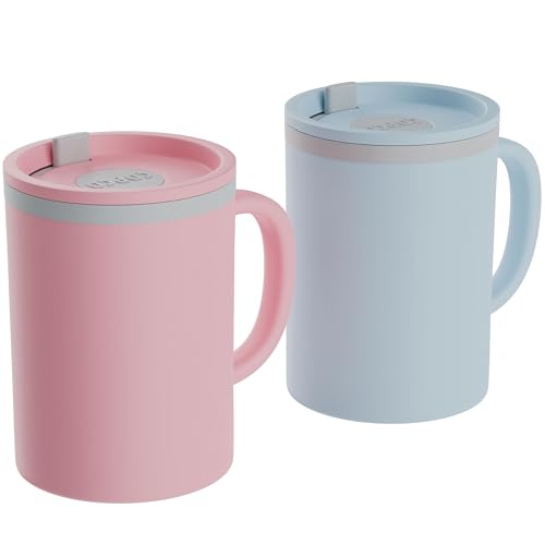 Copco Iconic Insulated Ceramic Mug - Keeps Drinks Hot/Cold, BPA-Free, Spill-Proof - 12oz Set of 2