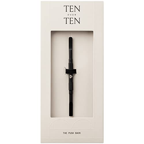 tenoverten Cuticle Pusher - Double-Sided Tool, Natural & Non-Toxic Nail Care - Stainless Steel